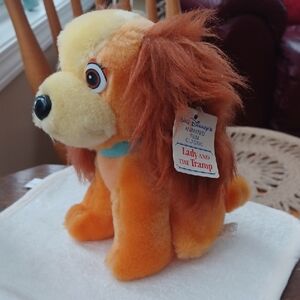 Disney Lady and the Tramp Plush Dog Toy - Orange and Cream